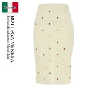 【数量限定・在庫限り・早い者勝ち!】 ボッテガ・ヴェネタ / Bottega Veneta Embroidered Cotton Blend Skirt / 823954 V5BG0 / 823954 V5BG0 9094 / 823954V5BG0 / 823954V5BG0 9094 / 823954V5BG09094 / スカート
