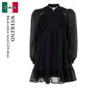 【数量限定・在庫限り・早い者勝ち!】 ウィークエンド マックスマーラ / Weekend Black Cotton Asteri1234 Dress / 251...