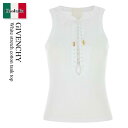 【数量限定・在庫限り・早い者勝ち!】 ジバンシィ / Givenchy White Stretch Cotton Tank Top / BW70F2317P /...
