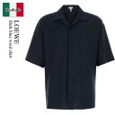 【数量限定・在庫限り・早い者勝ち!】 ロエベ / Loewe Dark Blue Wool Shirt / H526Y05WDE / H526Y05WDE DA...