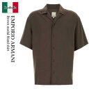 【数量限定・在庫限り・早い者勝ち!】 エンポリオ・アルマーニ / Emporio Armani Brown Modal Blend Shirt / EM0010...