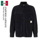 【数量限定・在庫限り・早い者勝ち!】 エンポリオ・アルマーニ / Emporio Armani Dark Blue Suede Shirt / EM0011 5...