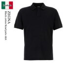 【数量限定・在庫限り・早い者勝ち!】 エルメネジルドゼニア / Zegna Black Cotton Blend Polo Shirt / RUF338A9F7...