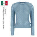 【数量限定・在庫限り・早い者勝ち!】 ロエベ / Loewe Pastel Light Blue Mohair Blend Sweater / S540Y14K...