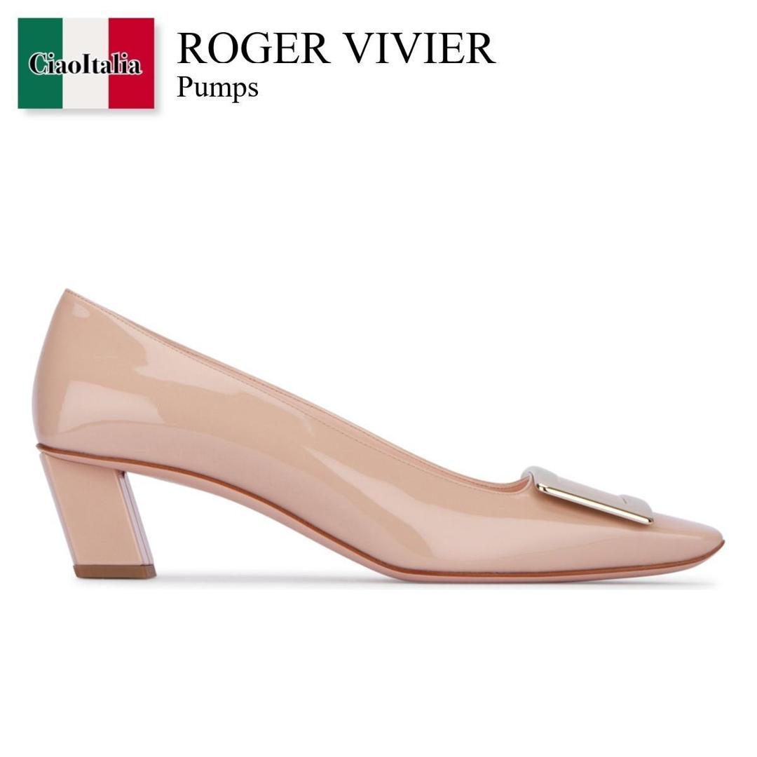 ロジェヴィヴィエ38ベージュローヒール美品 楽天市場】Roger Vivier ロジェ ヴィヴィエ(パンプス