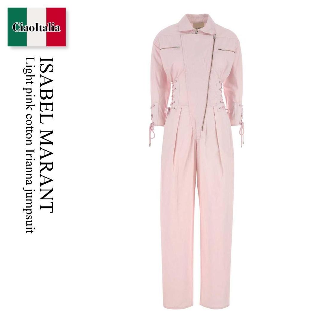 【数量限定・在庫限り・早い者勝ち!】 イザベルマラン / Isabel Marant Light Pink Cotton Irianna Jumpsuit / CB0089 FAC2G03I / CB0089 FAC2G03I 40LK / CB0089FAC2G03I / CB0089FAC2G03I 40LK / CB0089FAC2G03I40LK / オールインワン・サロペット