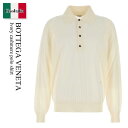 【数量限定・在庫限り・早い者勝ち!】 ボッテガ・ヴェネタ / Bottega Veneta Ivory Cashmere Polo Shirt / 812707...
