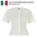 【数量限定・在庫限り・早い者勝ち!】 アレキサンダー・マックイーン / Alexander Mcqueen White Poplin Shirt / 83891...
