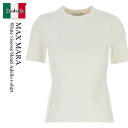 【数量限定・在庫限り・早い者勝ち!】 マックスマーラ / Max Mara White Viscose Blend Adelio T-Shirt / 25213...