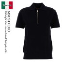【数量限定・在庫限り・早い者勝ち!】 マックスマーラ / Mm Studio Midnight Blue Viscose Blend Teti Polo Shi...