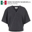 【数量限定・在庫限り・早い者勝ち!】 MM6 / Mm6 Maison Margiela Dark Grey Wool Top / S52NF0016 M354...