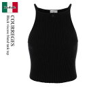 【数量限定・在庫限り・早い者勝ち!】 クレージュ / Courreges Black Viscose Blend Tank Top / 325MTO450FI0...