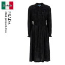 【数量限定・在庫限り・早い者勝ち!】 プラダ / Prada Black Jacquard Dress / P3Q24R F0170 / P3Q24R SOOO...