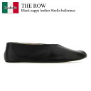 【数量限定・在庫限り・早い者勝ち!】 ザ・ロウ / The Row Black Nappa Leather Strella Ballerinas / F1638...