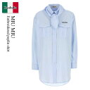 【数量限定・在庫限り・早い者勝ち!】 ミュウミュウ / Miu Miu Embroidered Poplin Shirt / MK1918 F0012 / MK...