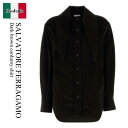 【数量限定・在庫限り・早い者勝ち!】 フェラガモ / Salvatore Ferragamo Dark Brown Corduroy Shirt / 13G92...