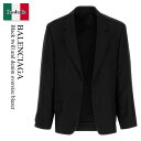 【数量限定・在庫限り・早い者勝ち!】 バレンシアガ / Balenciaga Black Twill And Denim Oversize Blazer / 8...