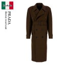 【数量限定・在庫限り・早い者勝ち!】 プラダ / Prada Brown Wool Coat / UC543I F0005 / UC543I SOOO171M ...