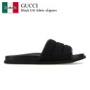 【数量限定・在庫限り・早い者勝ち!】 グッチ / Gucci Black Gg Fabric Slippers / 838089 FAD71 / 838089 ...
