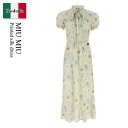 【数量限定・在庫限り・早い者勝ち!】 ミュウミュウ / Miu Miu Printed Silk Dress / MF5972 F0009 / MF5972 S...