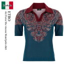 【数量限定・在庫限り・早い者勝ち!】 エトロ / Etro Air Force Blu Viscose Blend Polo Shirt / WRKE0 258...