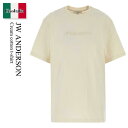 【数量限定・在庫限り・早い者勝ち!】 ジェイダブリュ アンダーソン / Jw Anderson Cream Cotton T-Shirt / JT0282PG1...