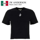 【数量限定・在庫限り・早い者勝ち!】 ジェイダブリュ アンダーソン / Jw Anderson Black Cotton T-Shirt / JT0259PG1...