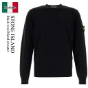 【数量限定・在庫限り・早い者勝ち!】 ストーンアイランド / Stone Island Black Wool Blend Sweater / 5100001A1...