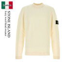 【数量限定・在庫限り・早い者勝ち!】 ストーンアイランド / Stone Island Ivory Wool Blend Sweater / 5100056N2...