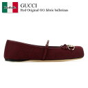 【数量限定・在庫限り・早い者勝ち!】 グッチ / Gucci Red Original Gg Fabric Ballerinas / 821220 FAD8F ...