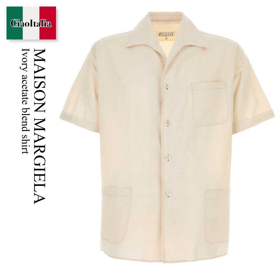 Tシャツ・カットソー Maison Margiela Ivory acetate blend shirt 楽天市場】アイボリー(ブランドメゾン マルジェラ)(メンズ