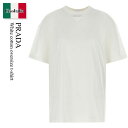 【数量限定・在庫限り・早い者勝ち!】 プラダ / Prada White Cotton Oversize T-Shirt / 3558AS F0009 / 35...