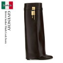 【数量限定・在庫限り・早い者勝ち!】 ジバンシィ / Givenchy Brown Leather Shark Lock Boots / BE702EE1JA ...