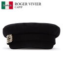 【数量限定・在庫限り・早い者勝ち!】 ロジェ・ヴィヴィエ / Roger Vivier Cappp / RQWH0140100580 / RQWH0140100580 B999 / RQWH0140100580B999 / ハンチング・キャスケット