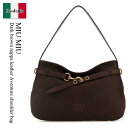 【数量限定・在庫限り・早い者勝ち!】 ミュウミュウ / かばん / カバン / Miu Miu Dark Brown Nappa Leather Aventur...