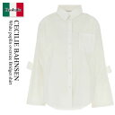 【数量限定・在庫限り・早い者勝ち!】 セシリエバーンセン / Cecilie Bahnsen White Poplin Oversize Bridget Shi...