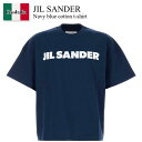 【数量限定・在庫限り・早い者勝ち!】 ジルサンダー / Jil Sander Navy Blue Cotton T-Shirt / J54GC0011J 453...