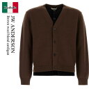 【数量限定・在庫限り・早い者勝ち!】 ジェイダブリュ アンダーソン / Jw Anderson Brown Wool Blend Cardigan / KW14...