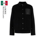 【数量限定・在庫限り・早い者勝ち!】 ロエベ / Loewe Black Flannel Jacket / S359Y02XEZ / S359Y02XEZ BL...