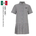 【数量限定・在庫限り・早い者勝ち!】 ミュウミュウ / Miu Miu Embroidered Cotton Mini Shirt Dress / MF5899...