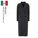【数量限定・在庫限り・早い者勝ち!】 プラダ / Prada Dark Grey Wool Blend Coat / P617SS F0480 / P617SS...