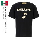 【数量限定・在庫限り・早い者勝ち!】 バレンチノ / Valentino Garavani Black Cotton T-Shirt / 7V3MG16PB34...