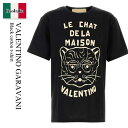 【数量限定・在庫限り・早い者勝ち!】 バレンチノ / Valentino Garavani Black Cotton T-Shirt / 7V3MG16PB32...