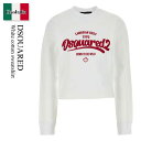 【数量限定・在庫限り・早い者勝ち!】 ディースクエアード / Dsquared White Cotton Sweatshirt / S75GU0600 S250...