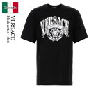 【数量限定・在庫限り・早い者勝ち!】 ヴェルサーチェ / Versace Black Cotton T-Shirt / 10133 021A15909 / 10...