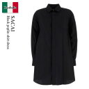 【数量限定・在庫限り・早い者勝ち!】 サカイ / Sacai Black Poplin Shirt Dress / 2508004 / 2508004 001 ...