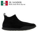 【数量限定・在庫限り・早い者勝ち!】 ジルサンダー / Jil Sander Black Suede Moon Slip Ons / J32WS0067P 73...