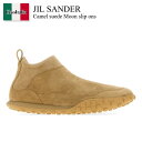 【数量限定・在庫限り・早い者勝ち!】 ジルサンダー / Jil Sander Camel Suede Moon Slip Ons / J32WS0067P 73...