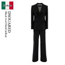 【数量限定・在庫限り・早い者勝ち!】 ディースクエアード / Dsquared Black Wool Blend Tailleur / S75FT0267 D3...