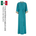 【数量限定・在庫限り・早い者勝ち!】 バレンチノ / Valentino Garavani Turquoise Crepe Long Dress / 6B3VD...